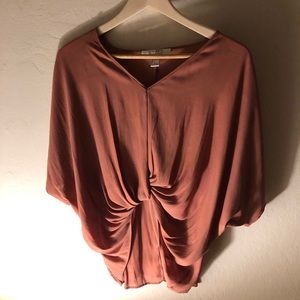 Drapey Dusty Rose Batwing Top Size S